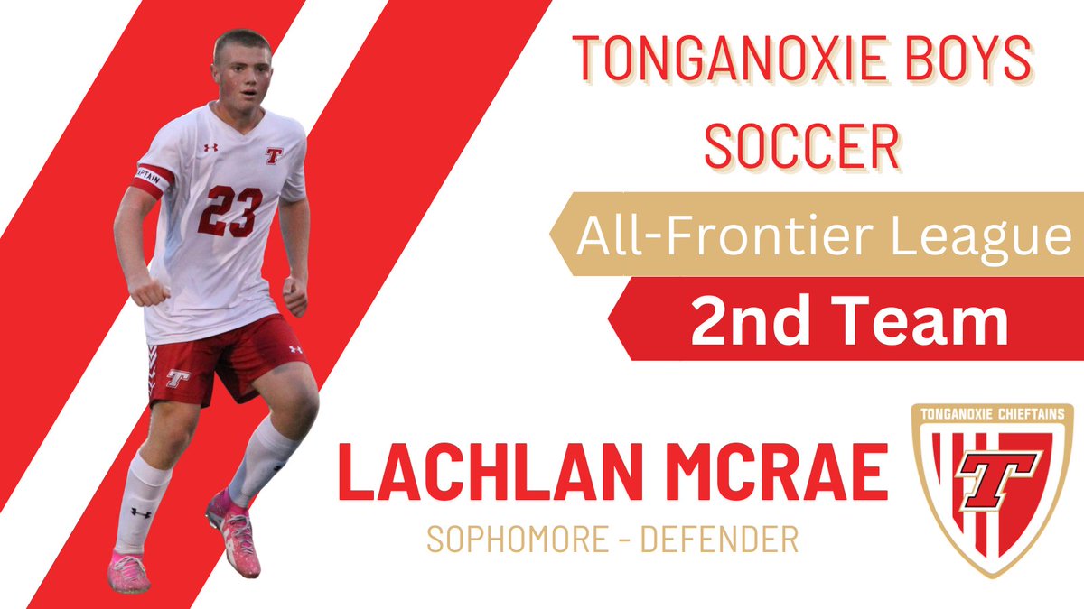 Congrats to Sophomore defender Lachlan McRae (@Lach0027) for earning Frontier League 2nd Team recognition!