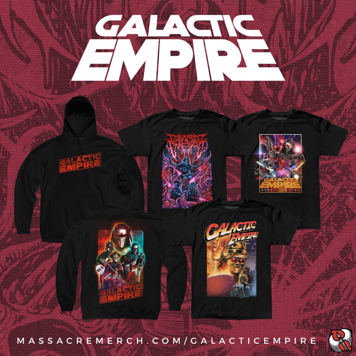 NEW MERCH DROP - 3 BRAND NEW online exclusives available NOW only in our webstore! #merchdrop #starwars #galacticempire #ashoka #metal #tour