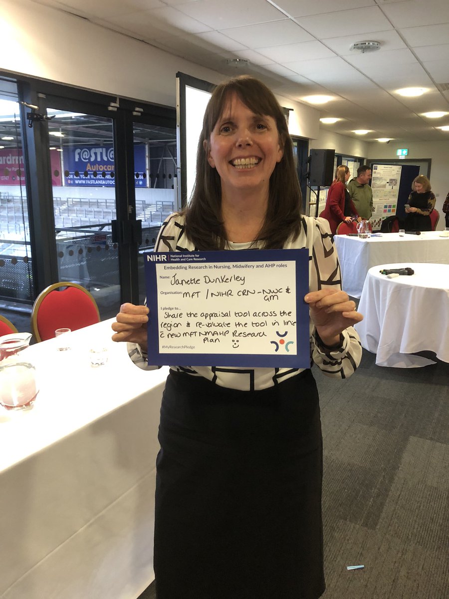 A fantastic day at the North West regional NMAHP research showcase. Great examples of supporting the culture of embedding research in practice #MyResearchPledge @NIHRCRN_nwcoast @NIHRCRN_gman @ruthendacott