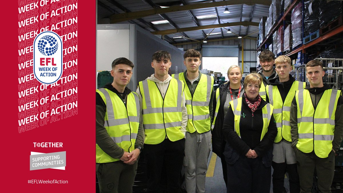 Barnsley FC (@barnsleyfc) on Twitter photo Continuing the #EFLWeekofAction, we visited <a href="/BarnsFoodbank/">Barnsley Foodbank Partnership</a> this afternoon, with <a href="/bfccommunity/">Barnsley FC Community Trust</a> students alongside Reds players <a href="/JoeAckroyd3/">Joe Ackroyd</a> & <a href="/c_winfield8/">Cw</a> all getting stuck in!
<a href="/EFL/">EFL</a> | @EFLTrust Continuing the #EFLWeekofAction, we visited <a href="/BarnsFoodbank/">Barnsley Foodbank Partnership</a> this afternoon, with <a href="/bfccommunity/">Barnsley FC Community Trust</a> students alongside Reds players <a href="/JoeAckroyd3/">Joe Ackroyd</a> & <a href="/c_winfield8/">Cw</a> all getting stuck in!
<a href="/EFL/">EFL</a> | @EFLTrust