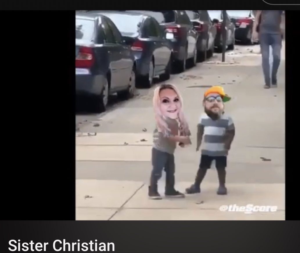 SheilaBx2's tweet image. #TheFeud 
There’s no escaping Sister Christian Pamatha  + Jakey = forever ♥️🖤🤘
🤭 
#RIPJake