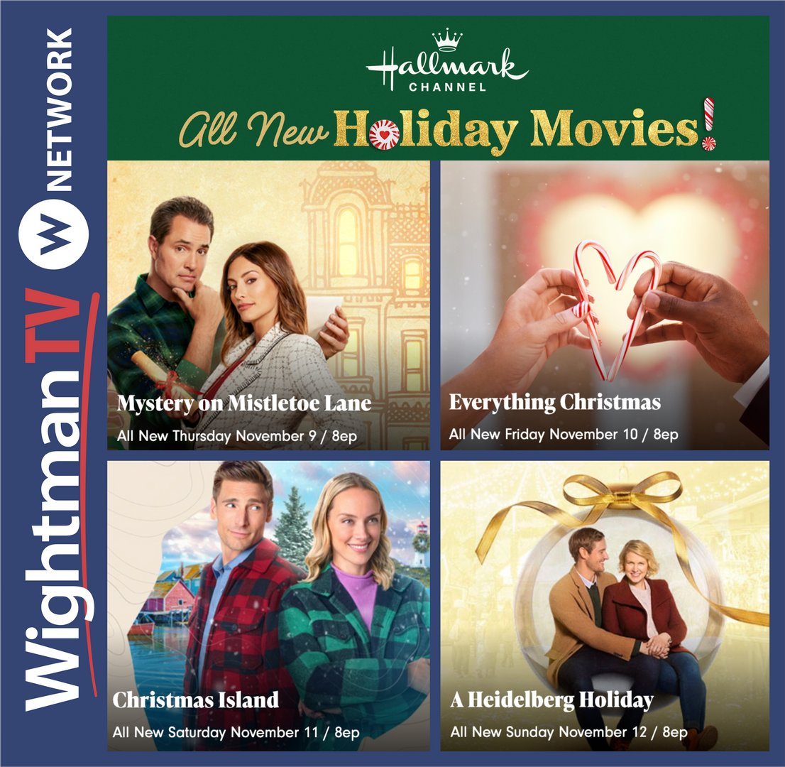 WightmanTel's tweet photo. ‘Tis the season to pop some popcorn🍿, grab a blanket and kick up your feet while you enjoy this weekend's - All New Holiday Movies! 🎅  🎬🎄  #Hallmark #HolidayMovies #Wnetwork #wightman https://t.co/WeTp54cR0z