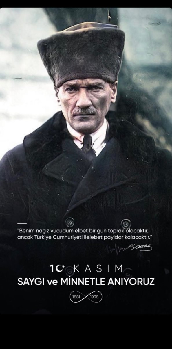 Cumhuriyetimizin kurucusu Gazi Mustafa Kemal ATATÜRK'ü ebediyete intikalinin 85.yılında saygı, rahmet ve özlemle anıyoruz...