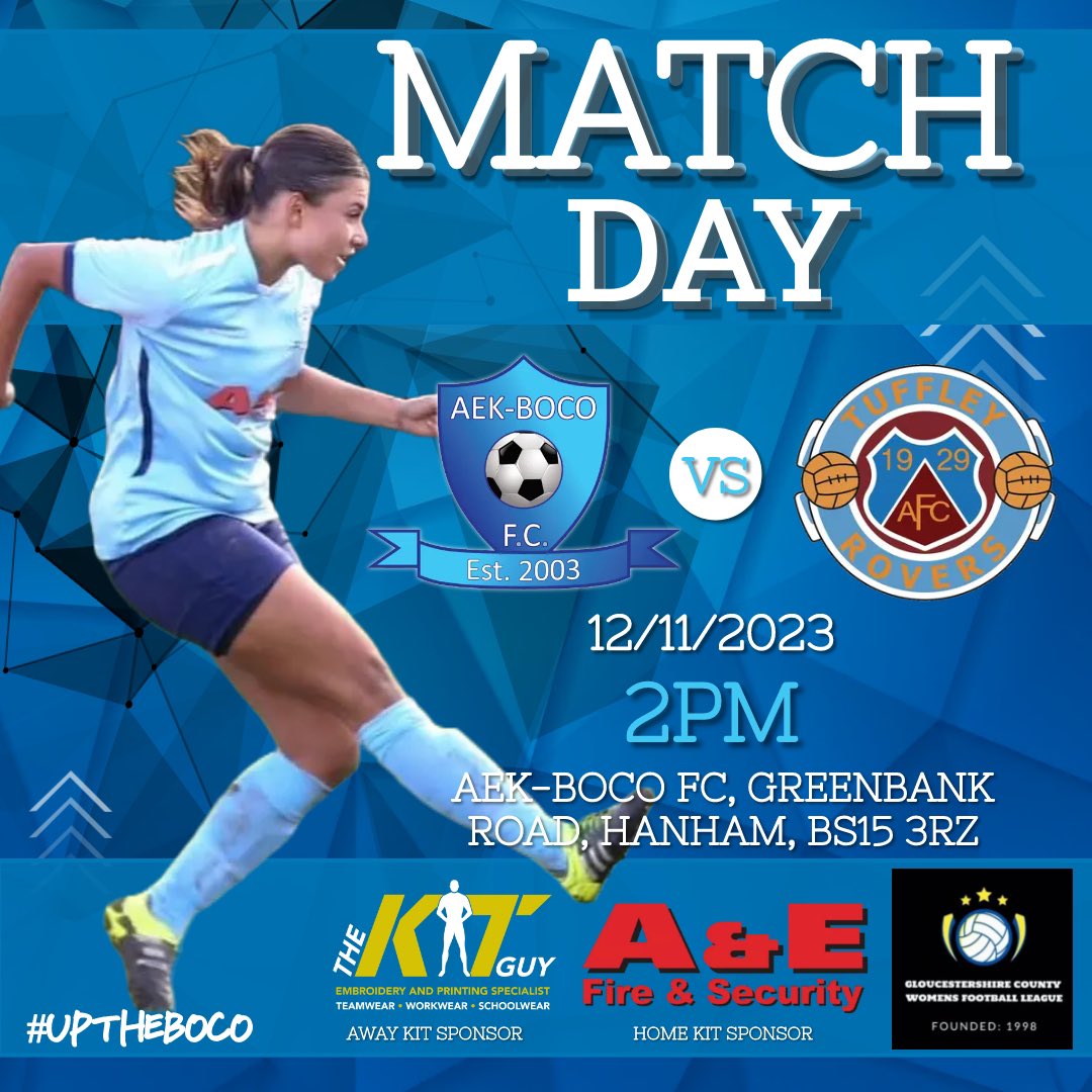 aekbocoladiesfc's tweet photo. BACK IN ACTION 🔵 

First Team make the very short trip away to @DownendFlyersFC as they look to keep up the fine start to the season 👌🏻

Reserves host @TuffleyRoversLF looking to bounce back after defeat on the road last time out ⚽️ 

🎟️ BOTH GAMES FREE ENTRY 

#uptheboco https://t.co/q24KaOgGpU
