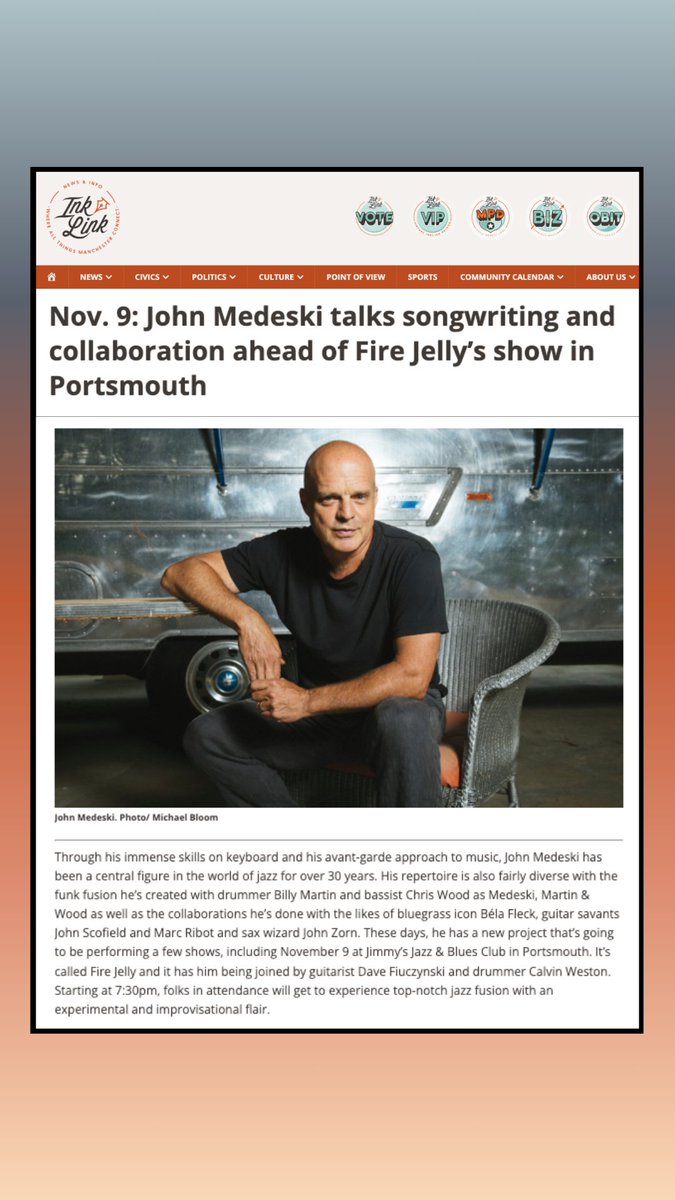 #FIREJELLY is in NH tonight at @JimmysJazzBlues! Ready for night 2 of this 3 show run with @gcalvinweston and @DavidFiuczynski. Thank you @RobDuguay for the write up. Read the full interview here: bit.ly/3u1eEyE Tickets: johnmedeski.com/live