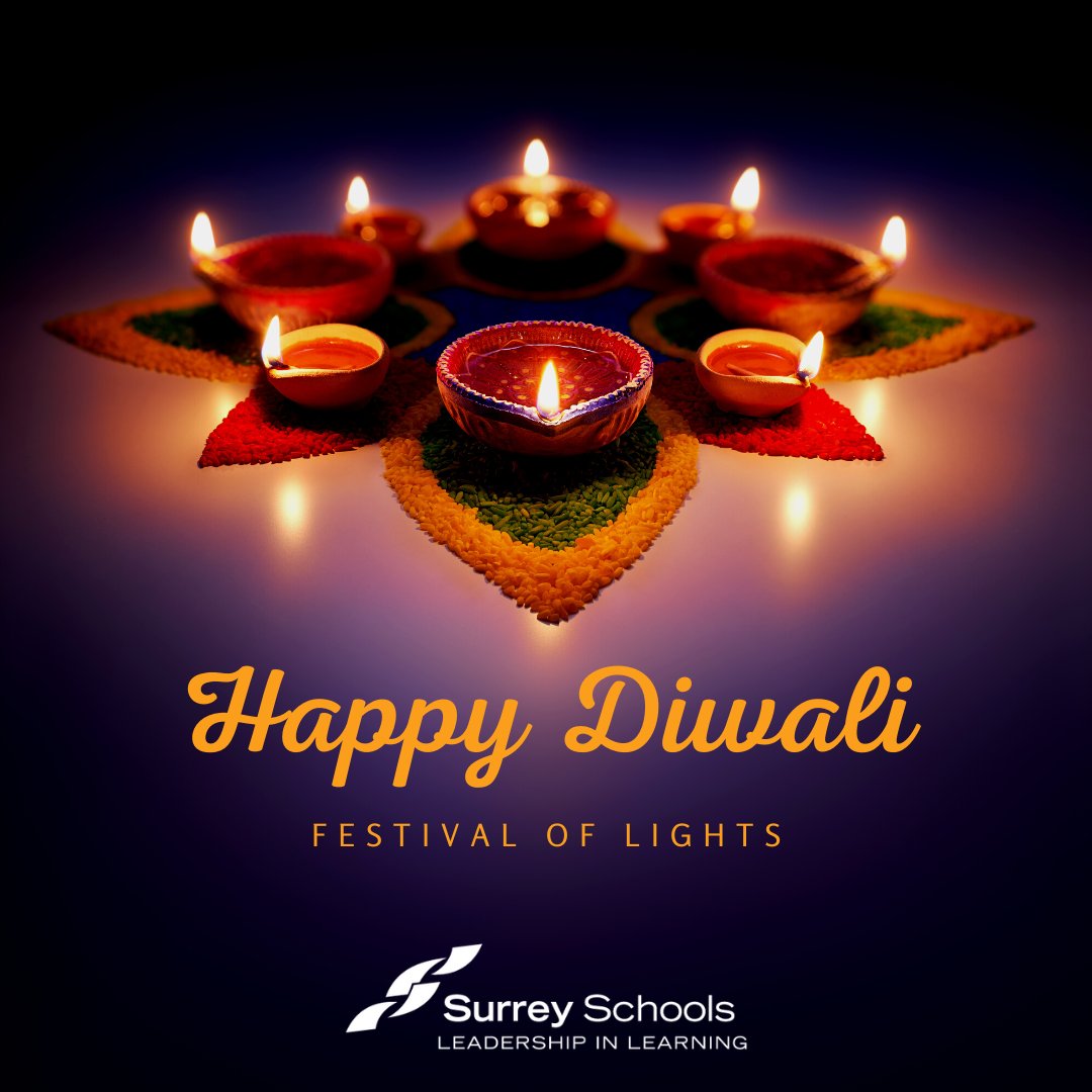 Surrey_Schools's tweet photo. Wishing those celebrating a happy and prosperous #Diwali! 🪔
#sd36learn #SurreyBC #WhiteRockBC @racialEQ36 https://t.co/tPKC31rxYP