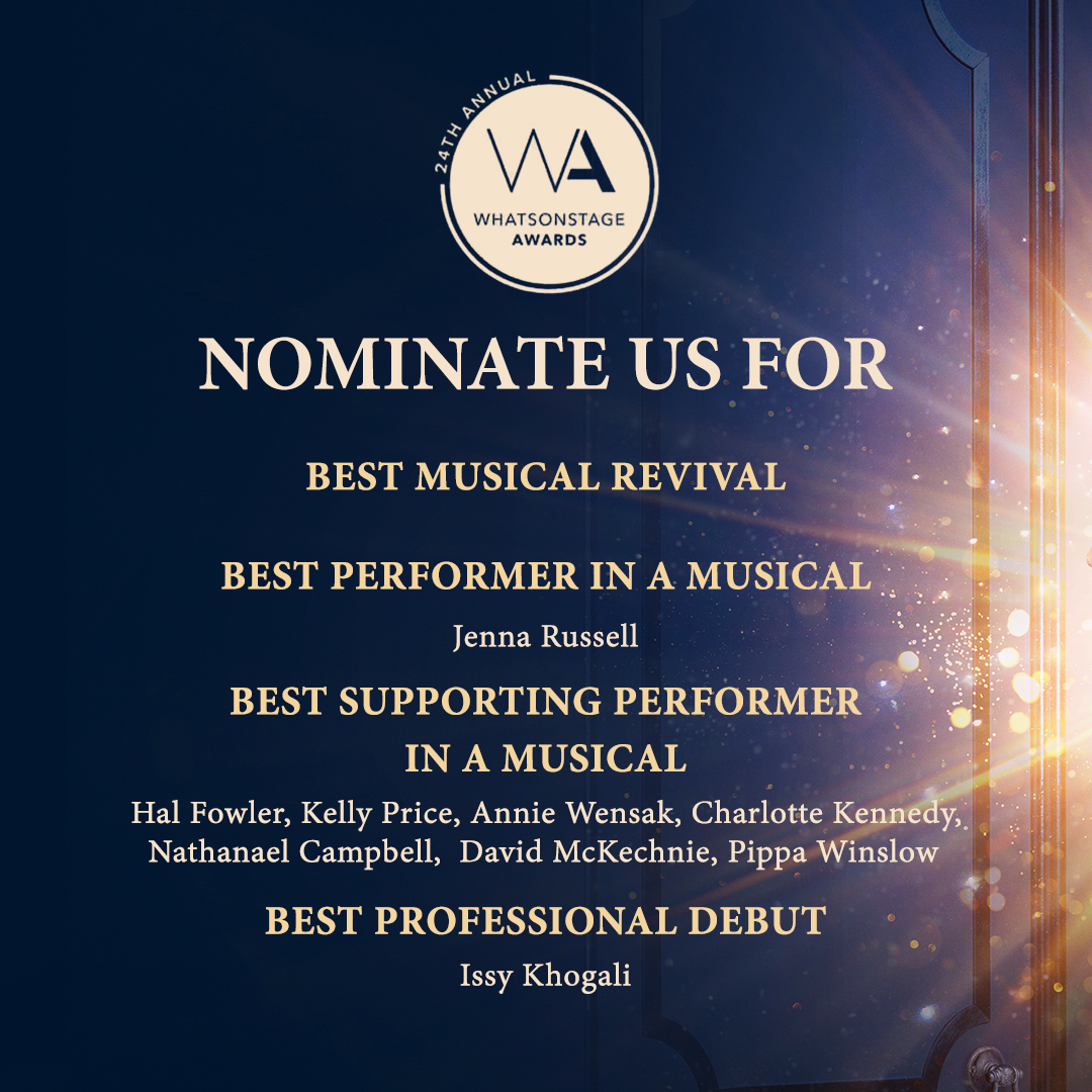 Nominations are now open for the  #WhatsOnStageAwards! 🏆

If you've seen #FlowersForMrsHarris <a href="/RiversideLondon/">Riverside Studios</a>, we'd be chuffed to bits if you showed your support for our cast and show by nominating us via the link below 🌸 

awards.whatsonstage.com