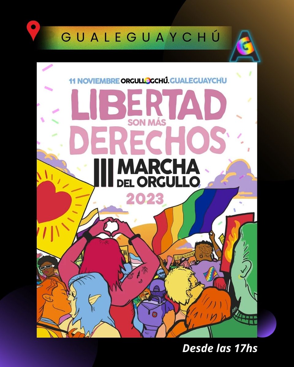 ARGayPuntoAR's tweet photo. 🌈 #Orgullo2023 #OrgulloFederal Este 11 de noviembre es el día en q más ciudades saldrán a la calle en el país a visibilizar la diversidad. De norte a sur, aqui te dejamos los datos de las Marchas del Orgullo LGBTIQ+ en tu zona... vas a ir?
#NEA #NOA https://t.co/Qfo2QpUxwe