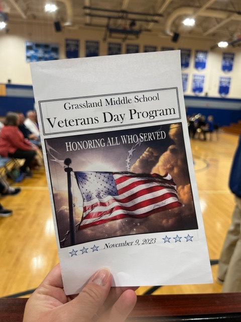 wcsGMS's tweet photo. Wow! What an incredible #VeteransDay ceremony here at GMS this afternoon. 

Our @wcsGMSjk Theater students faciliated and read poems. 

Our #Orchestra performed alongside the @wcsFHS Choir and our @wcsGMSband in order to honor local Veterans who came as guests. 🇺🇸

#GeneralsLEAD https://t.co/qBvToLkeHB
