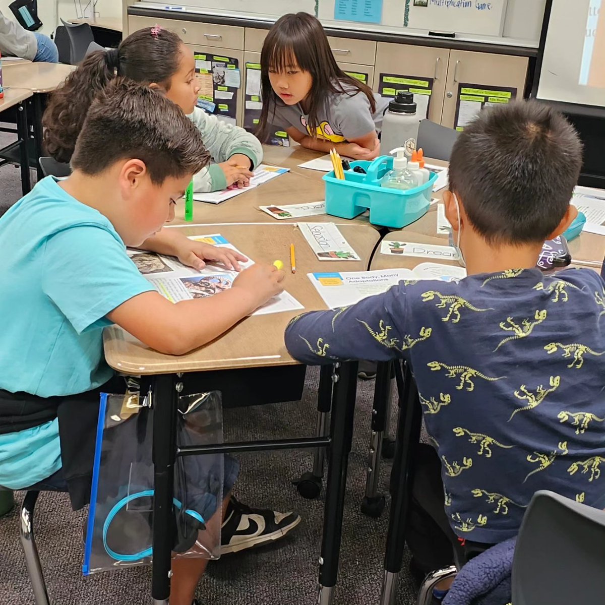 collegewood_el's tweet image. Mrs. Pereda&quot;s 3rd graders were identifying key details to find the main idea of a text about animals. They used that to create a tree map to organize their ideas. #developingmindsnurturinghearts #cultivatebelonging🌱