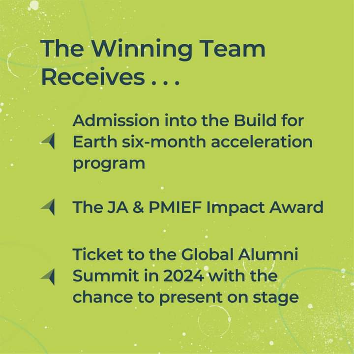 JA_Zimbabwe's tweet image. JA alumni, are you ready to be a climate action hero?  Create real solutions, flex your entrepreneurial muscles for 48 hours, and win admission to the Build for Earth acceleration program. 
Register at jaworldwide.org/hack-for-earth  
#HackForEarth   
#ClimateAction