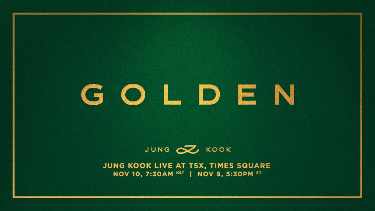 Surprise!🥳 'Jung Kook Live at TSX, Times Square' starts in 30min! Watch now on BANGTAN TV 📺 (youtube.com/live/geHuX7E3N…) #정국 #JungKook #JungKook_GOLDEN #NYC #TimesSquare @tsxent