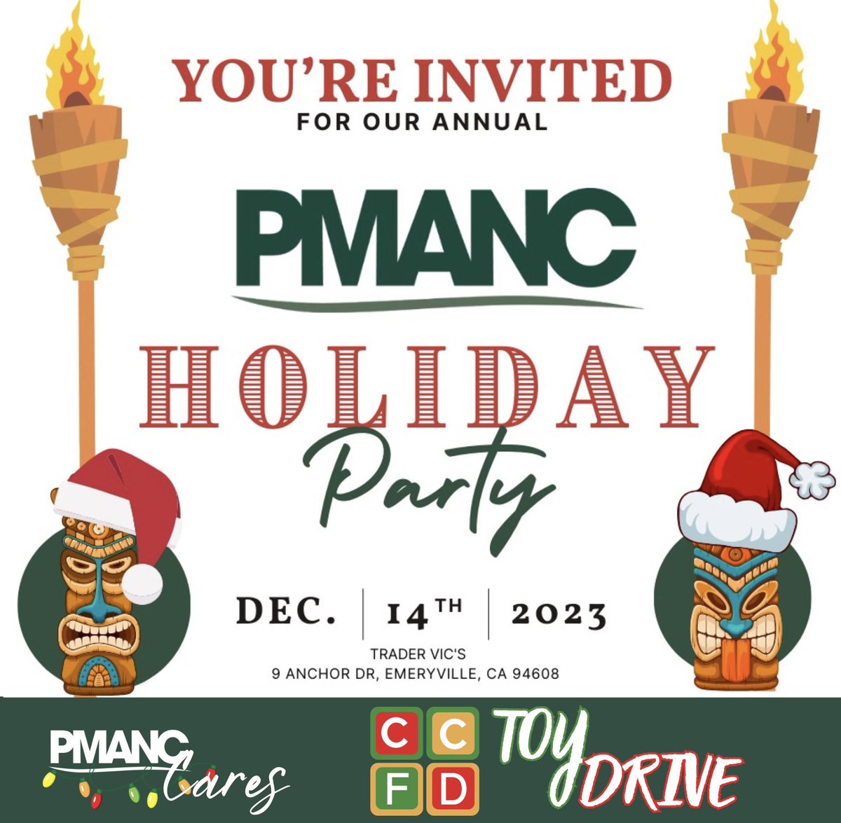 PMANCorg's tweet photo. Join the Fun at the Annual PMANC Holiday Party! Thursday Dec. 14th at 11:30 am PST
*LAST DAY TO REGISTER IS FRIDAY DEC.1st* https://t.co/IHNsr9UcoF https://t.co/p9IbaBuXrw