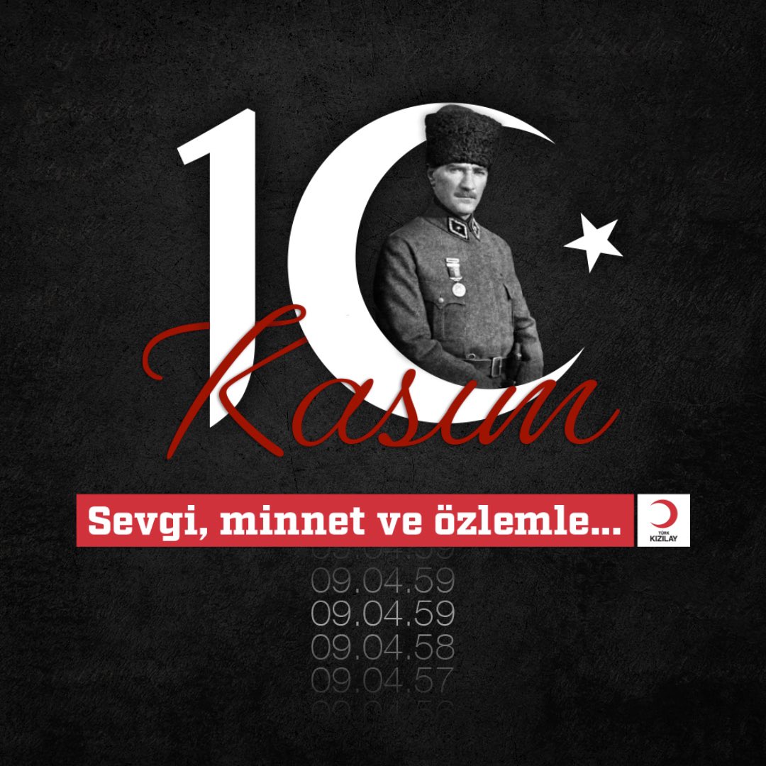 Derneğimize bugünkü adını kazandıran, Cumhuriyetimizin kurucusu Gazi Mustafa Kemal Atatürk'ü vefatının yıl dönümünde sevgi, minnet ve özlemle anıyoruz. #10Kasım #SensizOlmaz