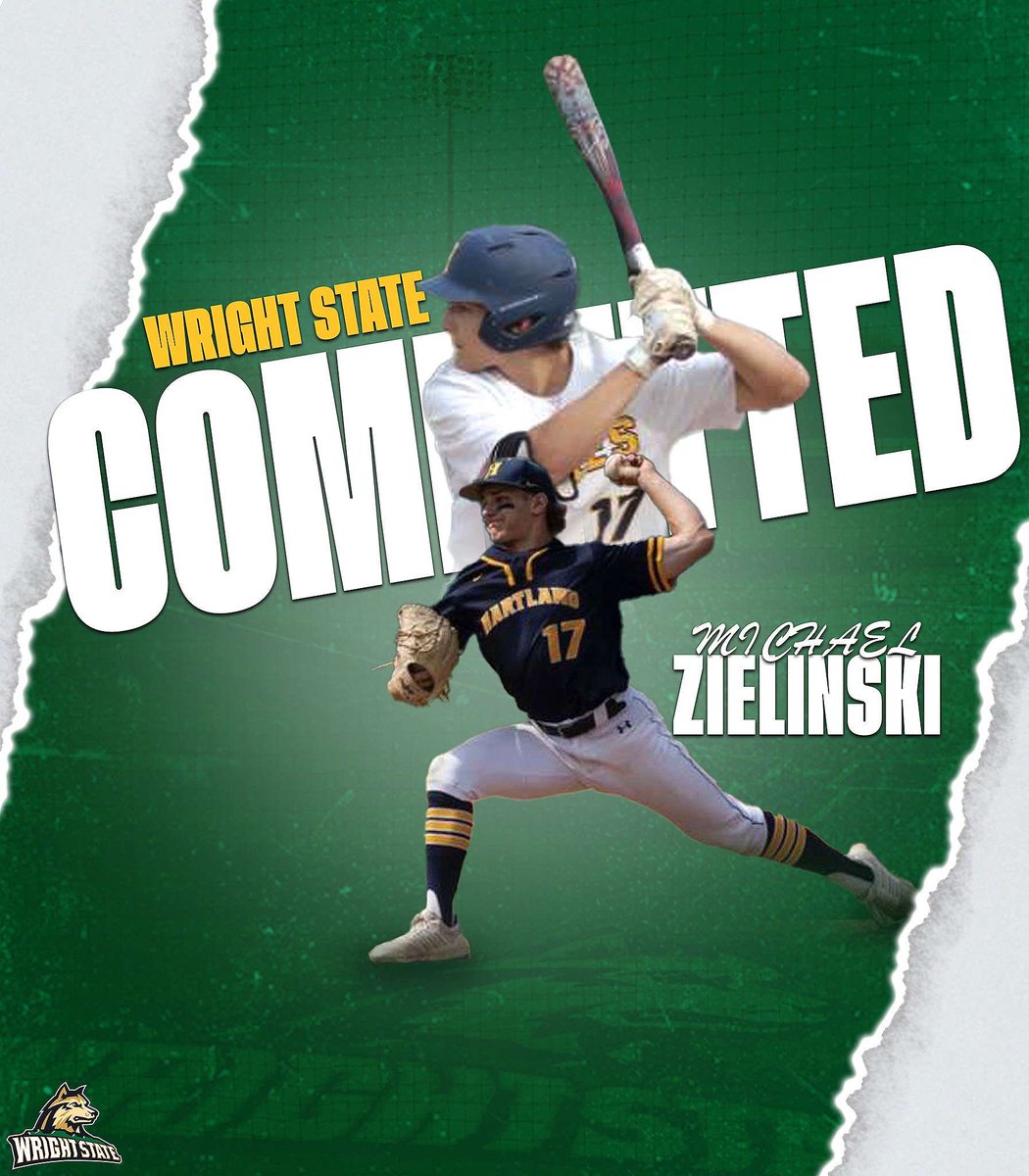 zielinski27's tweet image. I am extremely excited and honored to announce my commitment to play D1 baseball at Wright State University. I would like to thank my family, coaches, and teammates for guiding me every step of the way to allow me to reach my goals of playing collegiate baseball.#raidergang