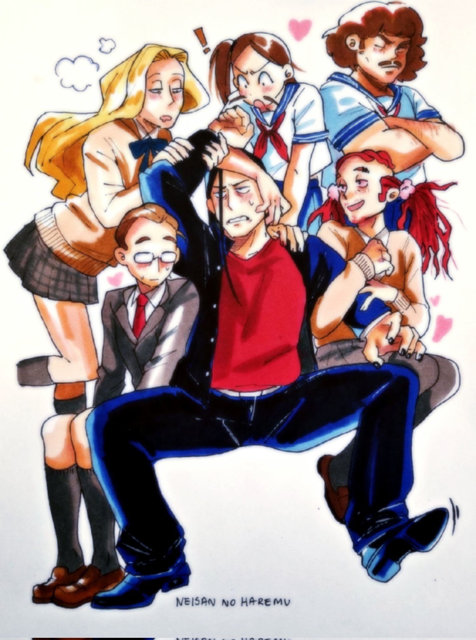 dennis on X: My favorite harem anime  / X