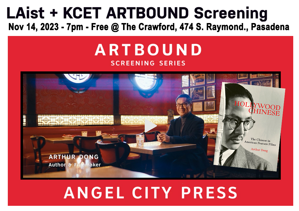 Arthur Dong (@arthurdongfilm) on Twitter photo Nov 14, Pasadena: <a href="/LAist/">LAist</a> hosts free screening of <a href="/KCETArtbound/">Artbound</a> doc on <a href="/AngelCityPress/">Angel City Press</a>, publishers of my HollywoodChineseBook.com Panel with publishers and director Richie Kulchar moderated by <a href="/antoniacere/">Antonia Cereijido</a>. RSVP: laist.com/laist-kcet-art… Doc produced by @nicchakim <a href="/DanielBaghdasar/">Daniel Baghdasaryan</a> Nov 14, Pasadena: <a href="/LAist/">LAist</a> hosts free screening of <a href="/KCETArtbound/">Artbound</a> doc on <a href="/AngelCityPress/">Angel City Press</a>, publishers of my HollywoodChineseBook.com Panel with publishers and director Richie Kulchar moderated by <a href="/antoniacere/">Antonia Cereijido</a>. RSVP: laist.com/laist-kcet-art… Doc produced by @nicchakim <a href="/DanielBaghdasar/">Daniel Baghdasaryan</a>