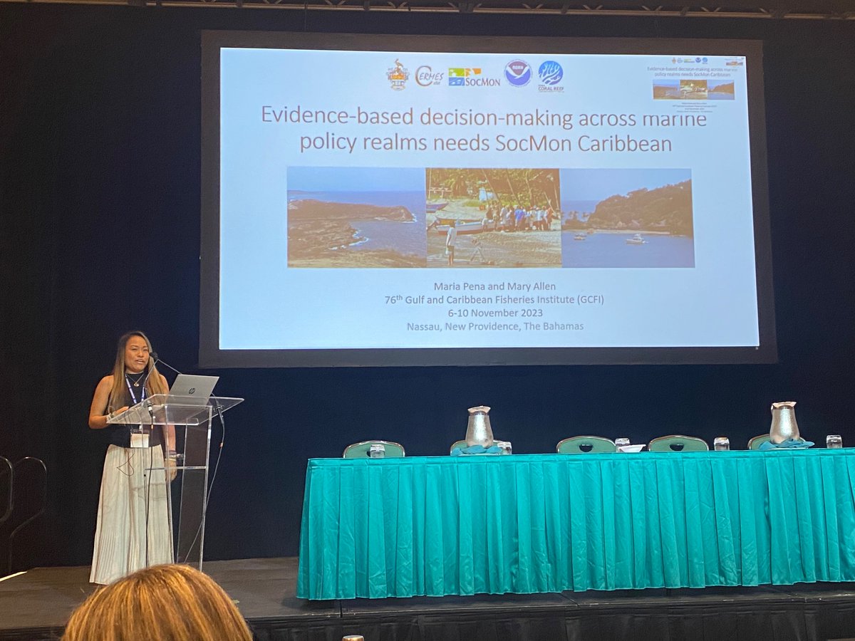 NOAA Coral Program (@noaacoral) on Twitter photo We're proud of our team & partners presenting at #GCFI76🐠🇧🇸! Emma Doyle presented on monitoring capacity of the #MPAConnect network & Mary Allen presented on the Global Socioeconomic Monitoring for Coastal Management (#SocMon) Caribbean projects.
<a href="/ICRI_Coral_Reef/">ICRI Secretariat</a>
<a href="/EmmaCaribMPA/">MPAConnect</a> We're proud of our team & partners presenting at #GCFI76🐠🇧🇸! Emma Doyle presented on monitoring capacity of the #MPAConnect network & Mary Allen presented on the Global Socioeconomic Monitoring for Coastal Management (#SocMon) Caribbean projects.
<a href="/ICRI_Coral_Reef/">ICRI Secretariat</a>
<a href="/EmmaCaribMPA/">MPAConnect</a>