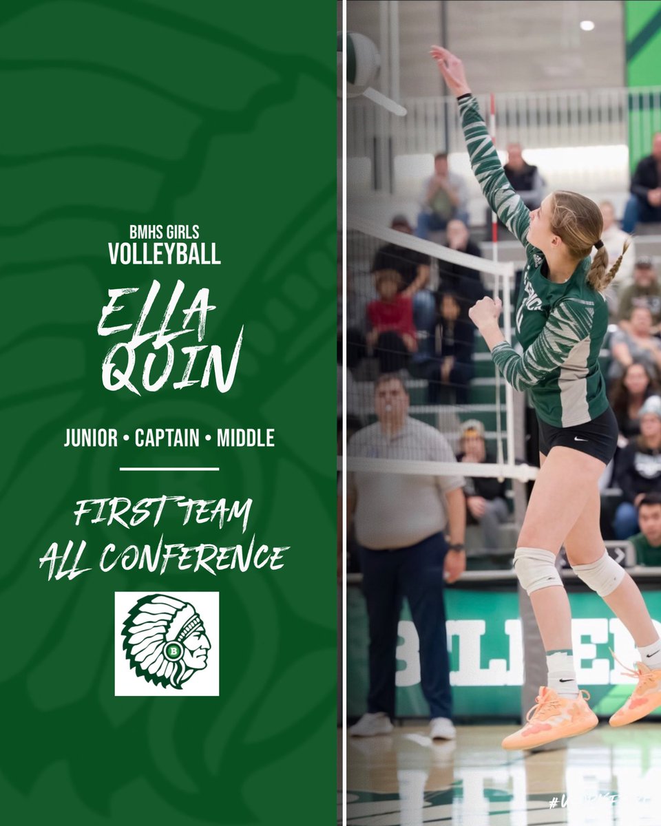 BMHSCoachA's tweet image. Shout out to Ella, Melissa, and Meghan who were all named to the MVC First Team All Conference 🏐