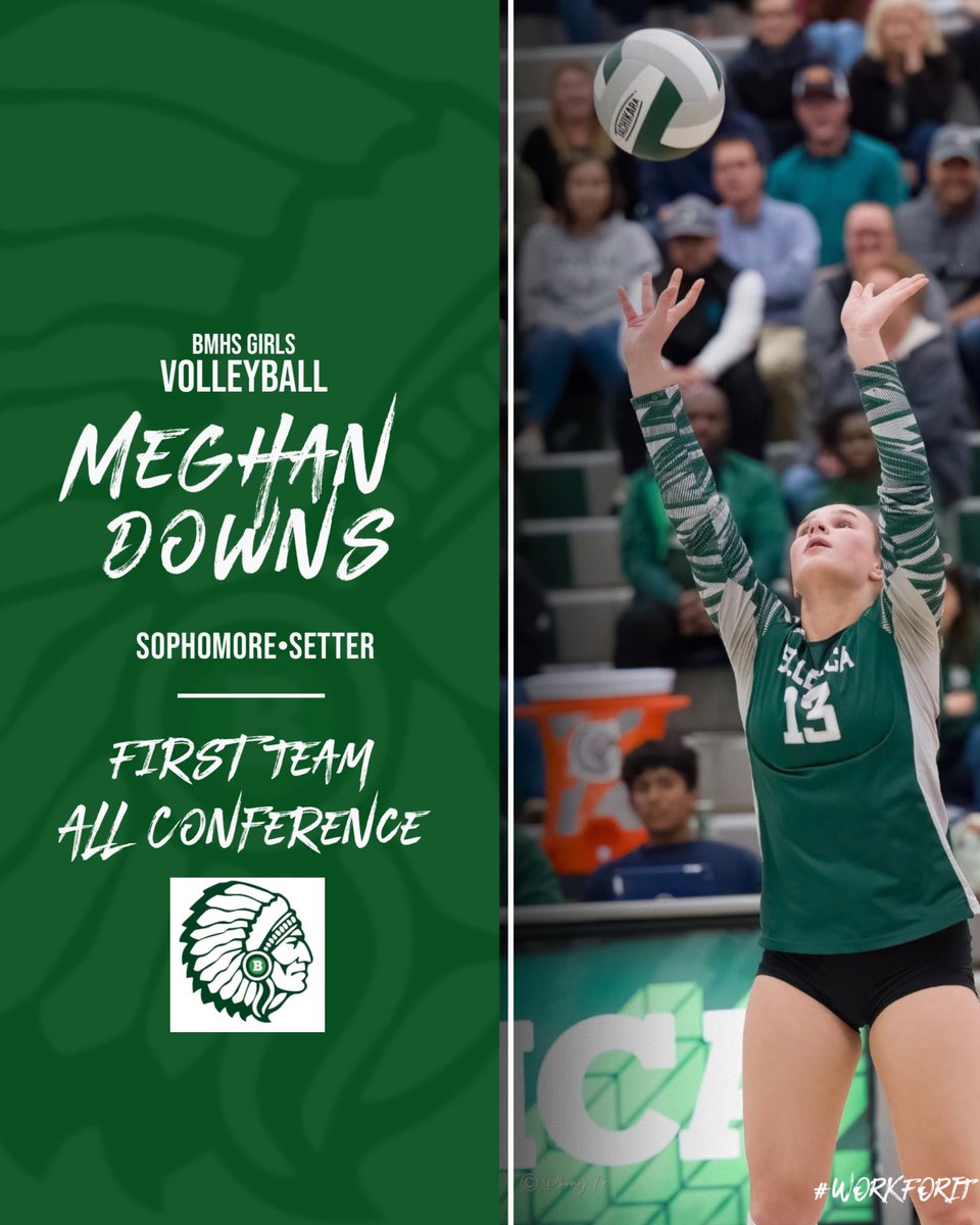 BMHSCoachA's tweet image. Shout out to Ella, Melissa, and Meghan who were all named to the MVC First Team All Conference 🏐