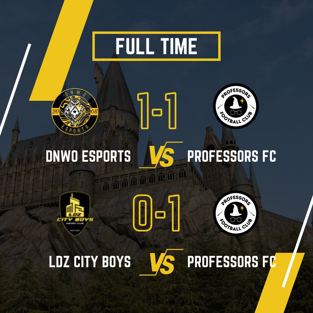 Professors FC (@professorsfc) on Twitter photo FULL TIME 👊
A solid performance and a last minute winner earns us 4 points after a hard-fought battle in tonight's <a href="/OfficialVPG/">Virtual Pro Gaming</a> Europe Division 4 matches! 🛠️
BAKESCENEWELLZ ⚽️
FOOTENJOYER ⚽️ FULL TIME 👊
A solid performance and a last minute winner earns us 4 points after a hard-fought battle in tonight's <a href="/OfficialVPG/">Virtual Pro Gaming</a> Europe Division 4 matches! 🛠️
BAKESCENEWELLZ ⚽️
FOOTENJOYER ⚽️