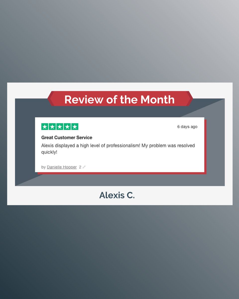 Here's a look at the service behind the IdentityIQ shield! Join us in congratulating our customer care credit specialist Alexis C. for receiving the October review of the month.

Great job, Alexis! 🎉 🥳

#reviewofthemonth #employeehighlight #idiq #goodjob #idiqnews