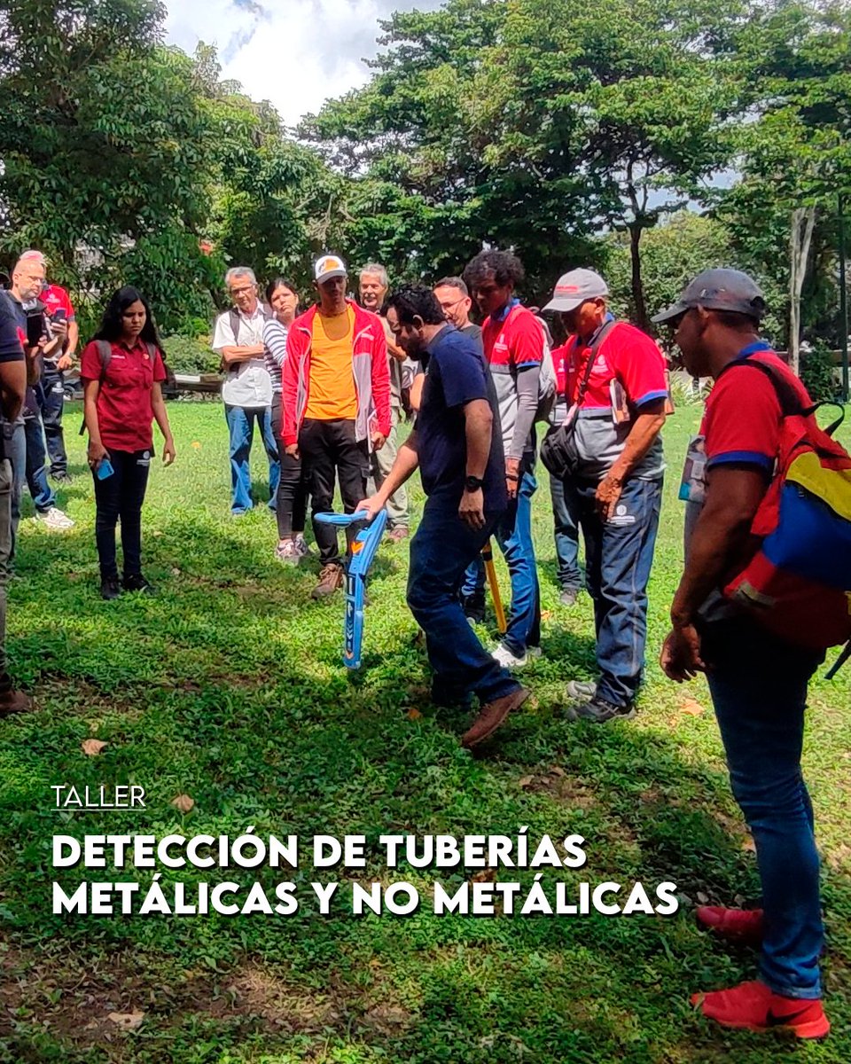 oficialhidroven's tweet photo. "@minaguasoficial reafirma su compromiso con el fortalecimiento del sector hídrico y la capacitación del Pueblo Trabajador del Agua. En la UCV, se llevó a cabo el taller de Detección de Tuberías Metálicas y no Metálicas para el personal de Hidroven e Hidrocapital #CadaGotaCuenta https://t.co/4PAg5ZAvRQ