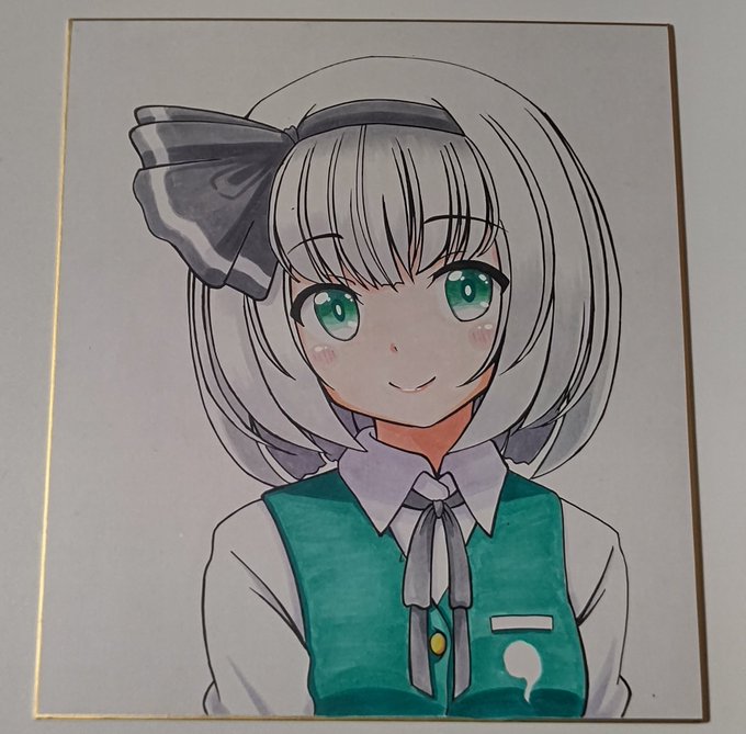 「hair ribbon shikishi」 illustration images(Latest)