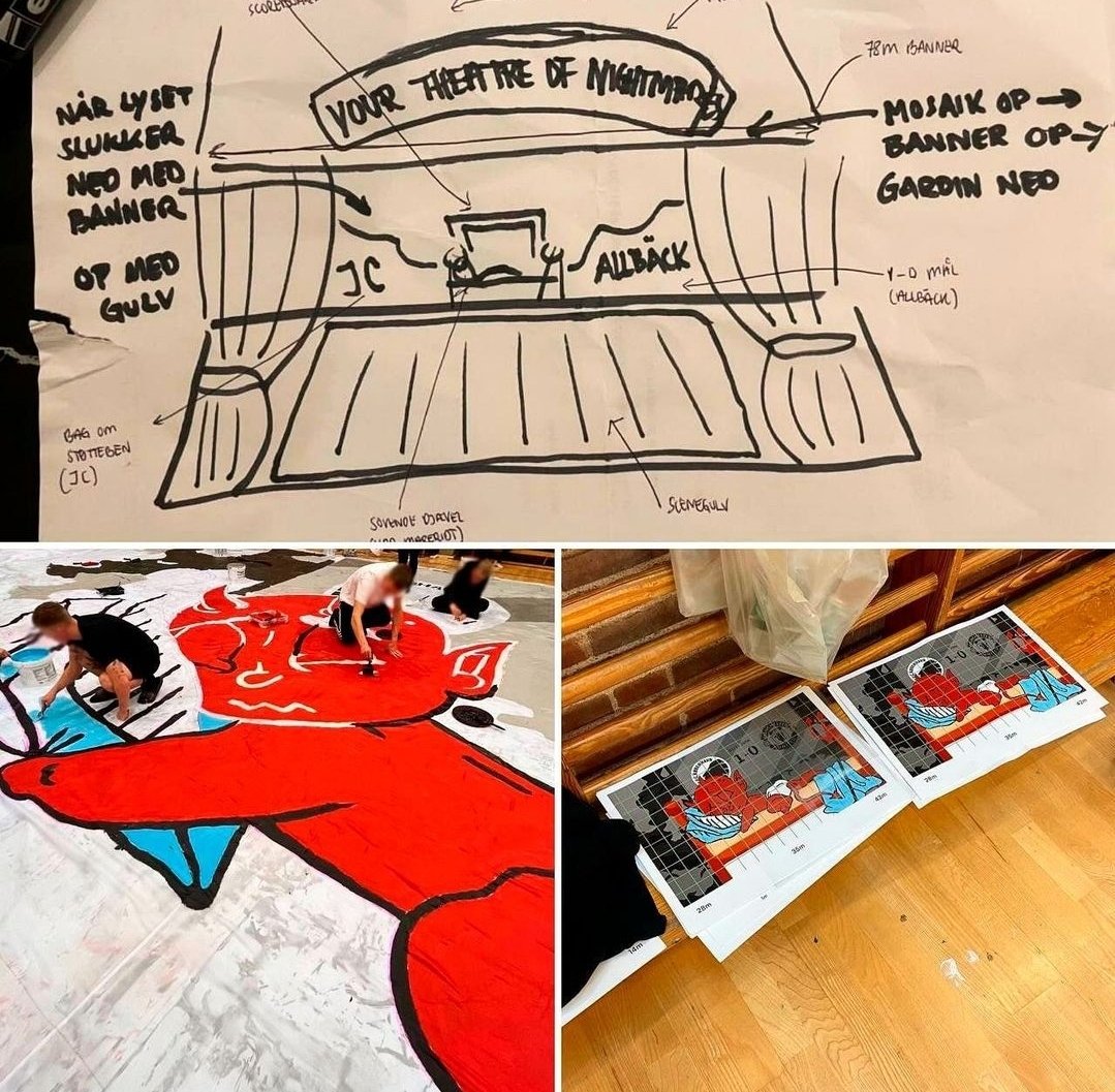 AceFCK's tweet image. Lidt bag om scenen billeder, så man kan få et lille indblik i "fra ide til produktion". Møder du nogen fra tifoholdet, så giv dem et klap på ryggen og spørg om de er tørstige. De har i den grad fortjent det. Man kan også donere til deres arbejde via mobile pay: 710300 #fcklive