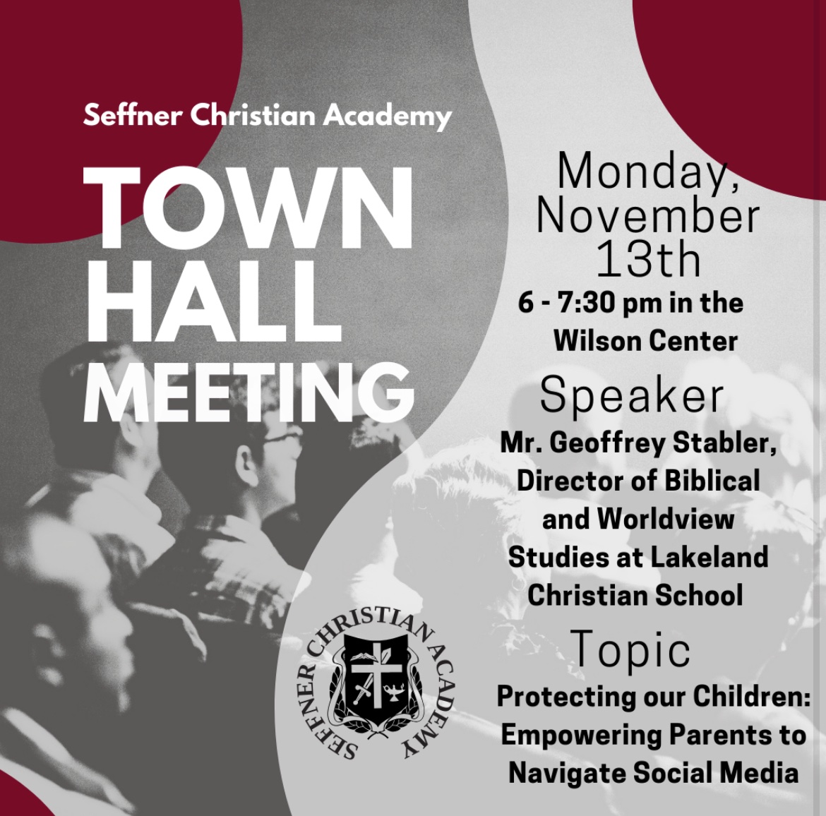 We have invited Mr. Geoffrey Stabler to address our school community on this topic as he has spent several years studying, researching and speaking on topics related to social media and the corresponding impact on teens.