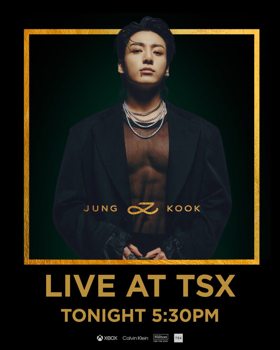 tsxent's tweet image. 🚨 You’ve got 30min New York 🚨 Jung Kook is performing LIVE on the TSX Stage. 5:30pm. See you soon. 😁