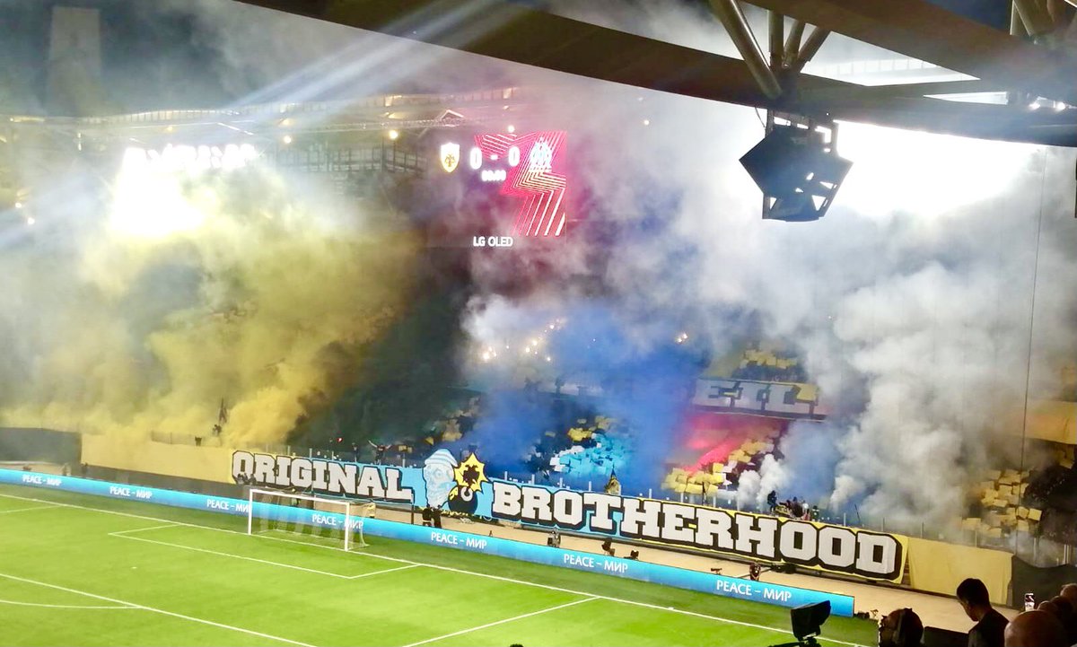 #AEKOM 0-2 🔵⚪️🔥 #NoPyroNoParty