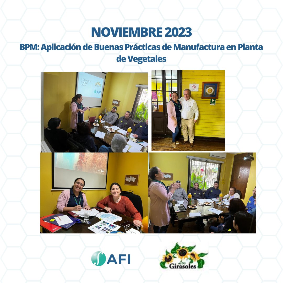 afi_int's tweet photo. 🍃 Éxito Total en el Curso de BPM con Agrogirasoles 🌟
¡Día revolucionario en la industria alimentaria con Agro and Food Integrity! 🚀 En Chile, hemos marcado la diferencia con nuestro curso de Buenas Prácticas de Manufactura (BPM) en Agrogirasoles.  en inocuidad alimentaria. https://t.co/s8onDJPS3a