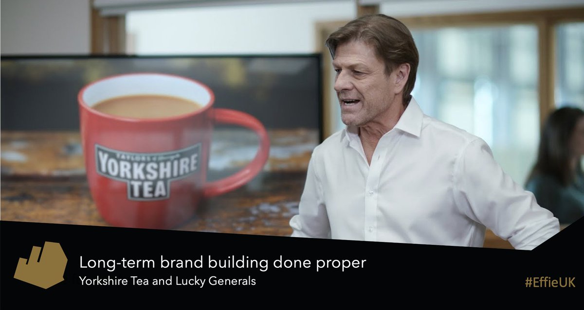 Effie_UK's tweet image. And now the final award of the evening: The Grand Effie, given to the most effective marketing campaign in the UK.  The winner is ... @YorkshireTea and @LuckyGenerals, for a campaign which proves the value of investing in your brand long-term. MASSIVE CONGRATULATIONS!