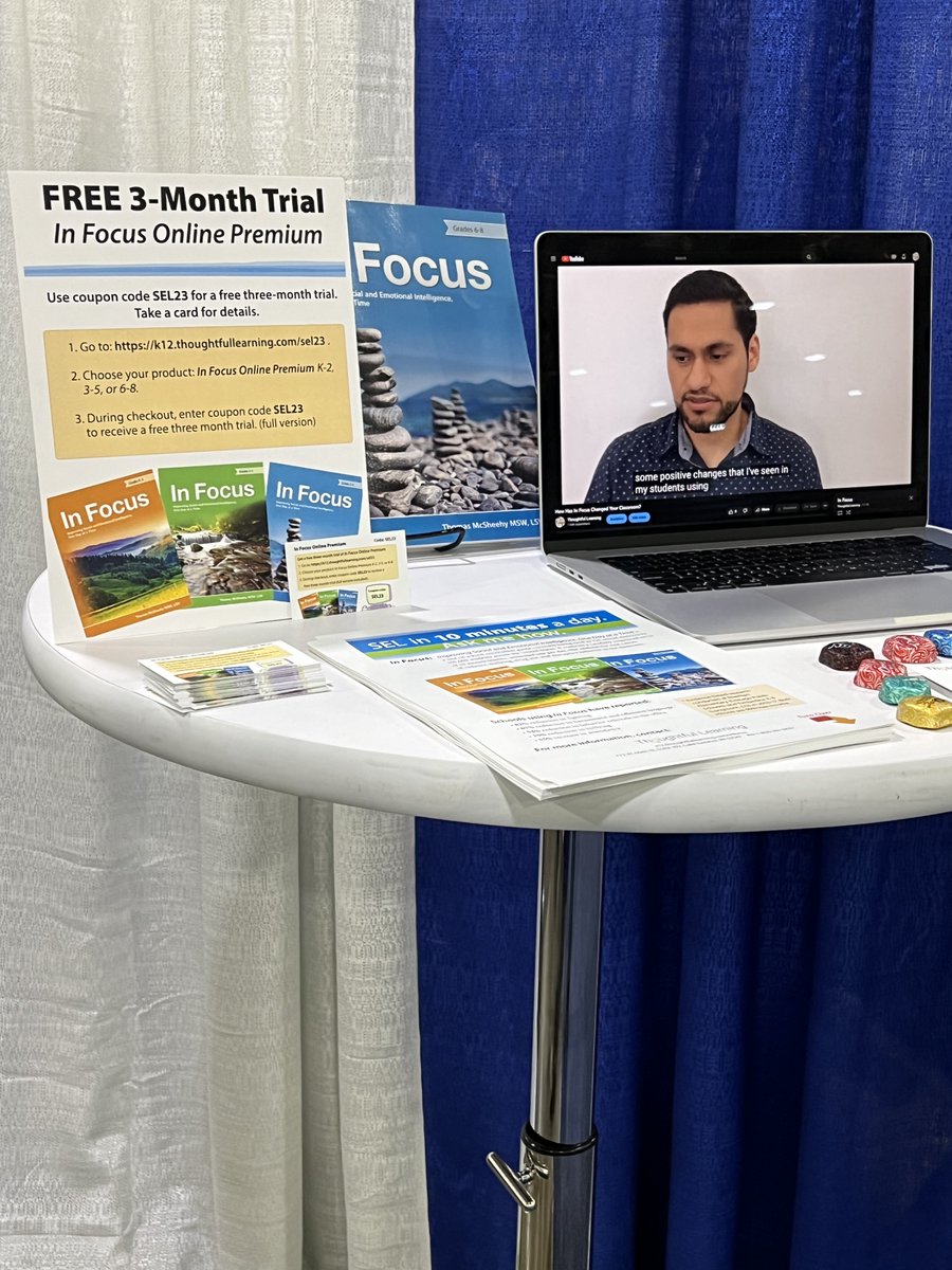 Thoughtful Learning, the publisher of my In Focus SEL curriculum, is at the CASEL SEL Conference in Atlanta. Glad to see that In Focus is being seen by the conference attendees.

#SEL #schools #mentalhealth #schools #teachers
<a href="/SELearningEDU/">SocialEmotionalLearning</a> <a href="/SchoolMHealth/">Carnegie Centre of Excellence for MH in Schools</a>
