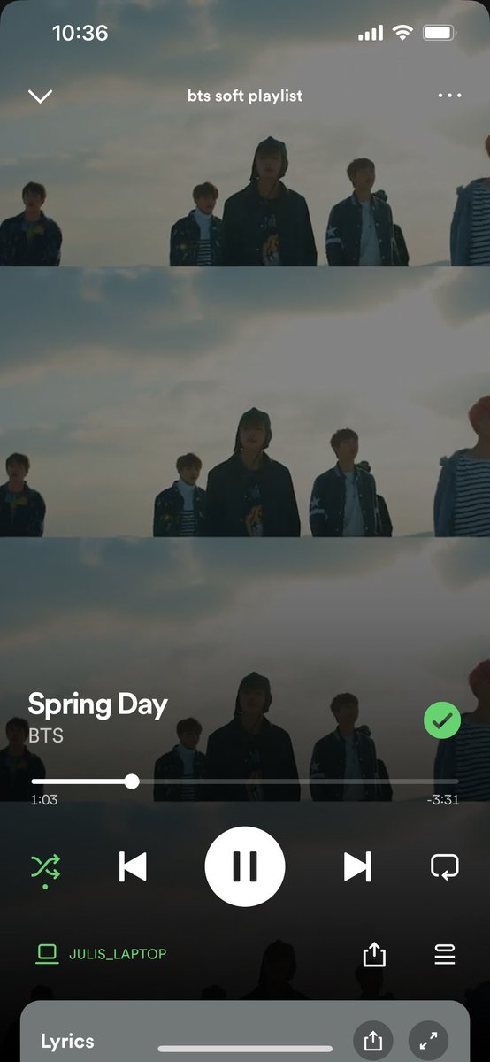 jmspixie's tweet image. “quote with yourself and the song you own and no one else would ever love like you do” 

🌱 spring day will always be my favorite &amp;lt;3