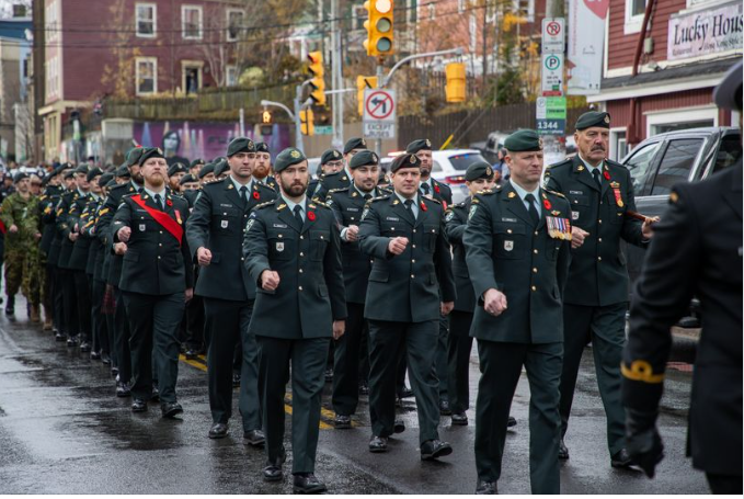 IMPT - This year 1st and 2nd battalions #RNFLDR will join together for a special #RemembranceDay ceremony in @CornerBrook Please join the Regiment for this parade. Info on timings, route, street closures: cornerbrook.com/2023/11/rememb… #LestWeForget