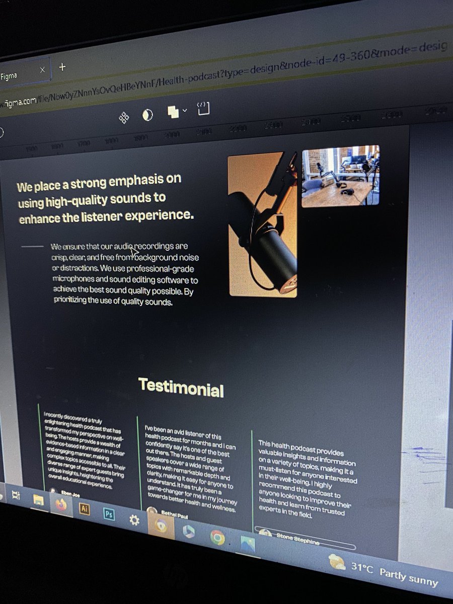 OsarumenOmokaro's tweet image. Currently working on a health podcast web UI
#uiux #webui #uxdesign