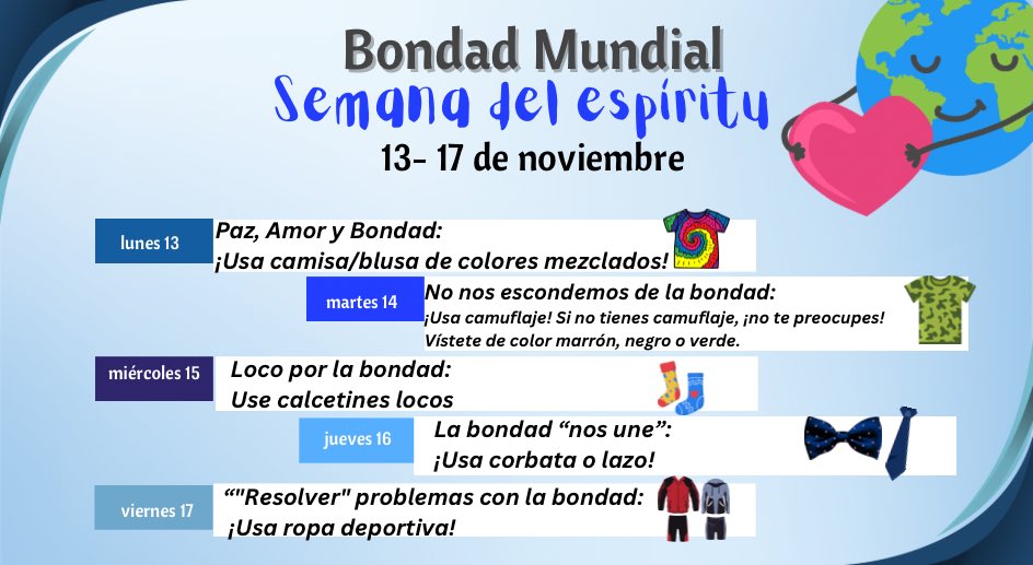 Next week <a href="/RCLADetroit/">RobertoClementeLearningAcademy</a> will bring awareness to World Kindness Day by participating in Kindness Spirit Week. #Kindness #November #ExpectRespect #BeKind #ActsOfKindess