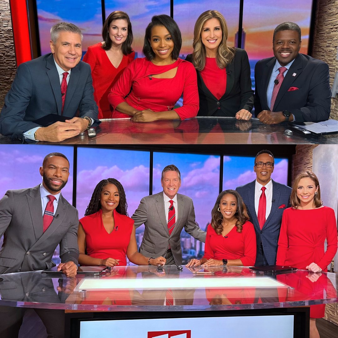 11AliveNews's tweet photo. The 11Alive crew is rocking red today for a special occasion—the start of The Salvation Army of metro Atlanta's Red Kettle drive! 🔔 Join us in giving back this season! #SalvationArmy #RedKettleCampaign #GivingBack https://t.co/PSzyl7CpjK