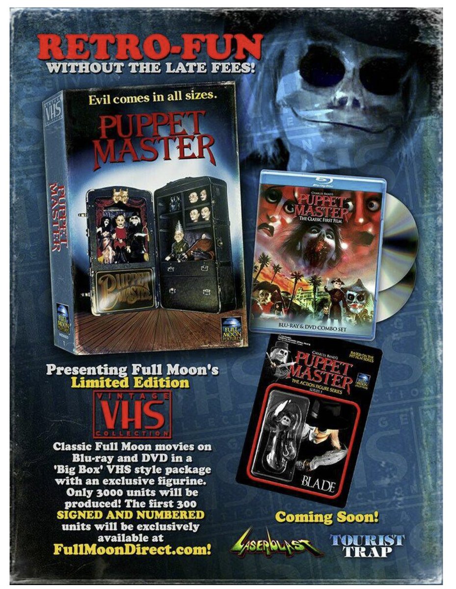 🚨Okay, Giveaway time!🚨 Please read the details and instructions in the thread below carefully. Good luck! In honor of what would have been my Dad's 64th birthday on Dec. 6th, I will be giving away a Puppet Master VHS Retro Big Box Blu-Ray collectible from @fullmoonhorror.