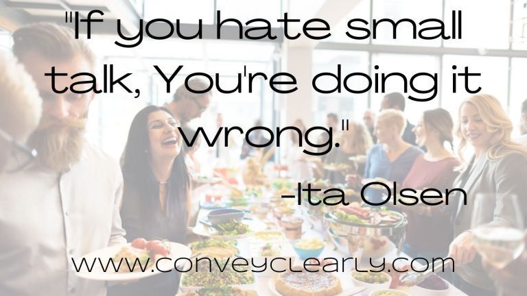 ConveyClearly's tweet photo. Are you hating on small talk? Or (gasp) avoiding it?
Learn the (easy) secrets to creating incredible relationships with small talk.
https://t.co/cvzfTtCTPa … … …
#smalltalk #networking #relationships #relationshipdevelopment https://t.co/XOtGgL4crw