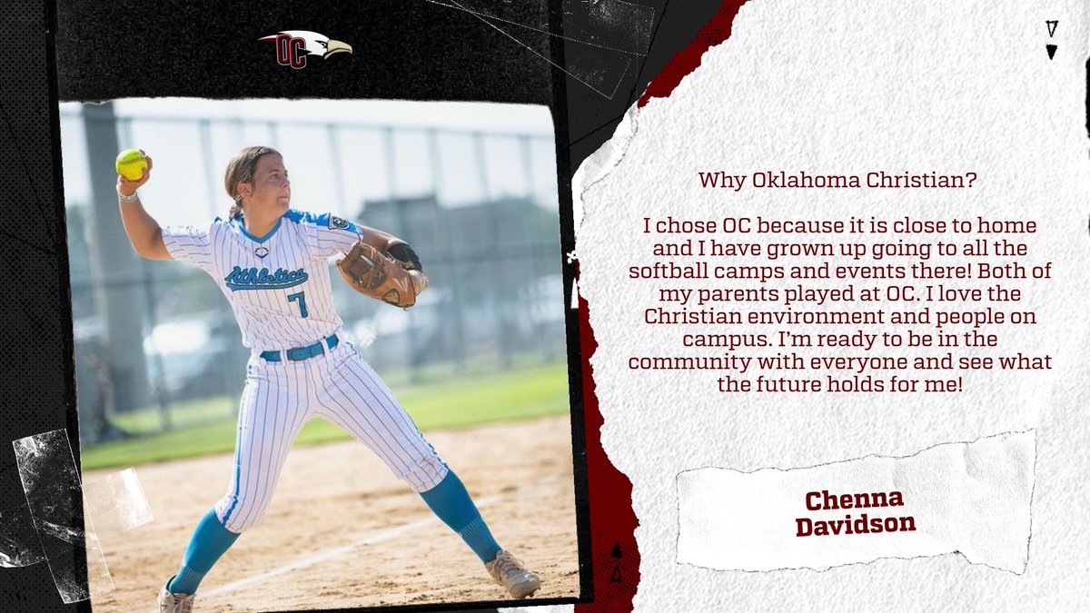 Officially Official! Staying home! Welcome to the Eagle Fam, state champion infielder @ChennaDavidson! #TalonsUp