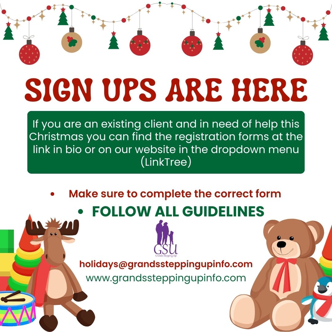 Signup today! The deadline to register is 11/25/23! #GSUsDenisPantry #Christmas #grandfamilies #kinshipfamilies #community