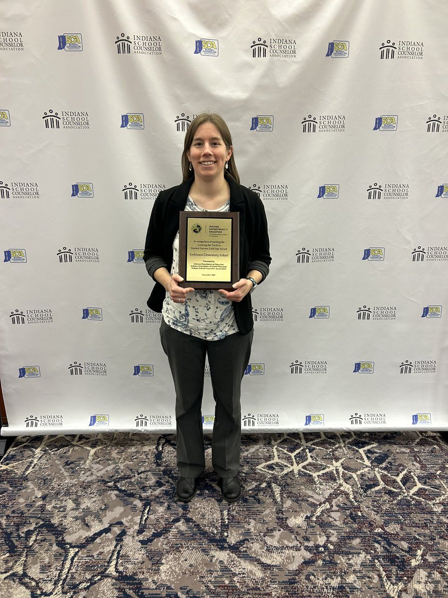 Congratulations <a href="/YES_Counseling/">YES_School_Counseling</a> on receiving your Carrying the Torch Student Success Gold Star Counseling Award! <a href="/YESYorktown/">Yorktown Elementary</a> is proud of you!