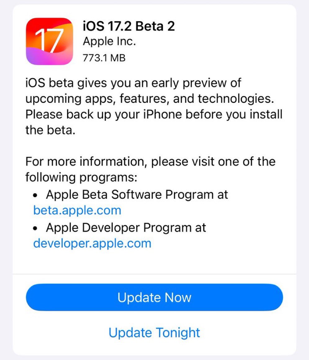 majd8505's tweet photo. واخيرا نزل تحديث beta2 #iOS17 للمطورين انتظروا التجربه للتحديث 🔥
#MajdTech #تقنيه https://t.co/160Iwmt74G
