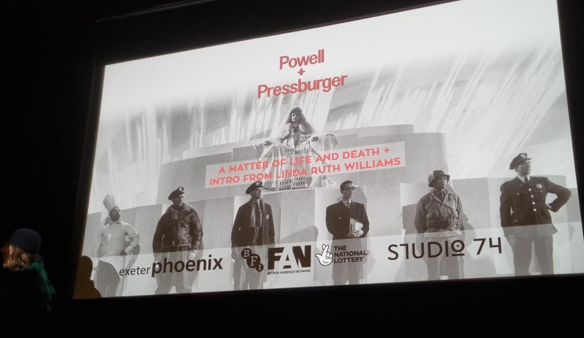 Thanks to @exeter_phoenix & the @BFI for hosting the start of their exciting Powell + Pressburger season, plus an excellent intro from @lindaruth1 - So wonderful to have this in #Exeter! Check out the season of screenings here: exeterphoenix.org.uk/genre/powell-a… 📽❤️