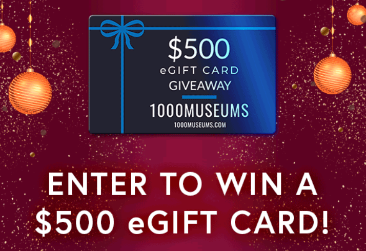 1000Museums's tweet photo. GIVEAWAY TIME! How does a $500 eGift card sound for your next art adventure?

Enter today for a chance to win https://t.co/Vxq9TSa30H

#ArtGiveaway #Giveaway #EntertoWin #WallArt #MuseumArt https://t.co/3Cg6GXU8ti