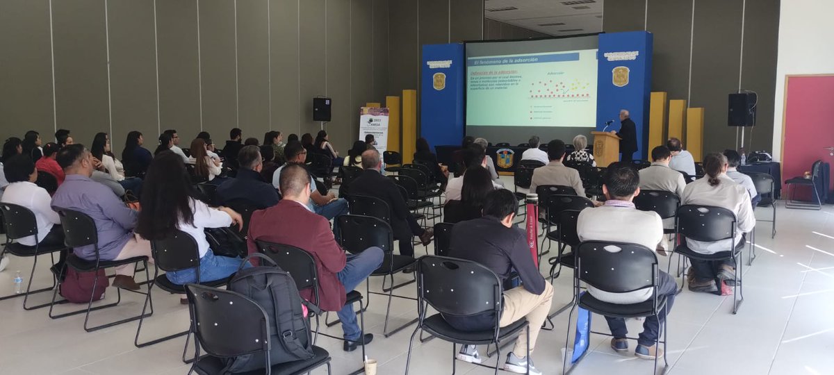 nano_mexico's tweet image. Charla "#Adsorción: física, química y adsorción-separación son técnicas importantes para la #caracterización de sólidos”, impartida por el Dr. Simon Yunes, de #Micromeritics, durante el #Congreso de Adsorción de la #AMDA 2023.
¡Te esperamos mañana!
#Nanociencias #Guanajuato