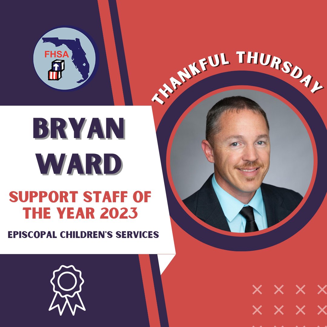 This week's #ThankfulThursday is Bryan Ward from <a href="/ECS4Kids/">Episcopal Children's Services</a>!

"Bryan has the ability to be proactive no matter what the circumstances. His leadership and dedication ensures the highest quality of a learning environment."

We are thankful for you, Bryan!
